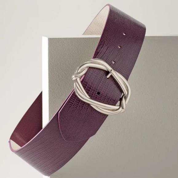 WHBM | Molten Buckle Wide Belt - Picture 1 of 14